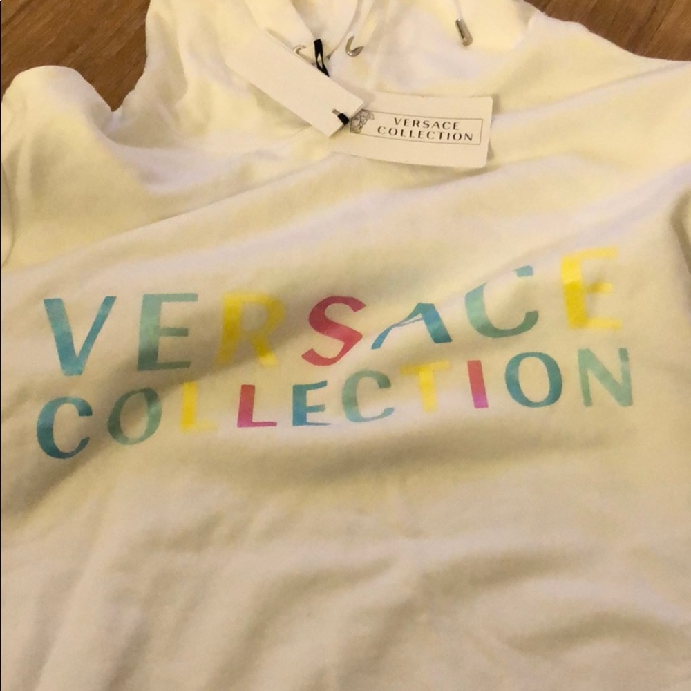 Men’s Versace collection hooded sweatshirt size L